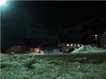 Ночная съемка в поселке Терскол.

