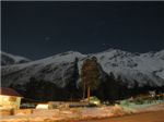 Ночной вид на гору Чегет. 
