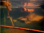 Остатки ржавых монстров в Лопатинском карьере под водой