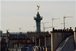 Верх Июльской колонны и крыши Парижа..