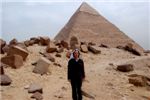 Саша на фоне пирамиды Хефрена
