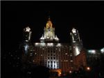 Ночной вид главного здания МГУ
