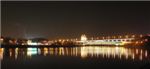 Ночная панорама набережной Москва-реки
