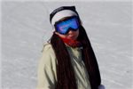 Маша - самый узнаваемый и стильный сноубордист на склоне. 